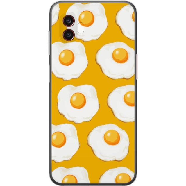 Mobile case for Samsung Galaxy Xcover6 Pro with Fried egg design