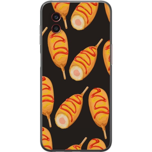 Mobile case for Samsung Galaxy Xcover6 Pro with Chicken drumstick design