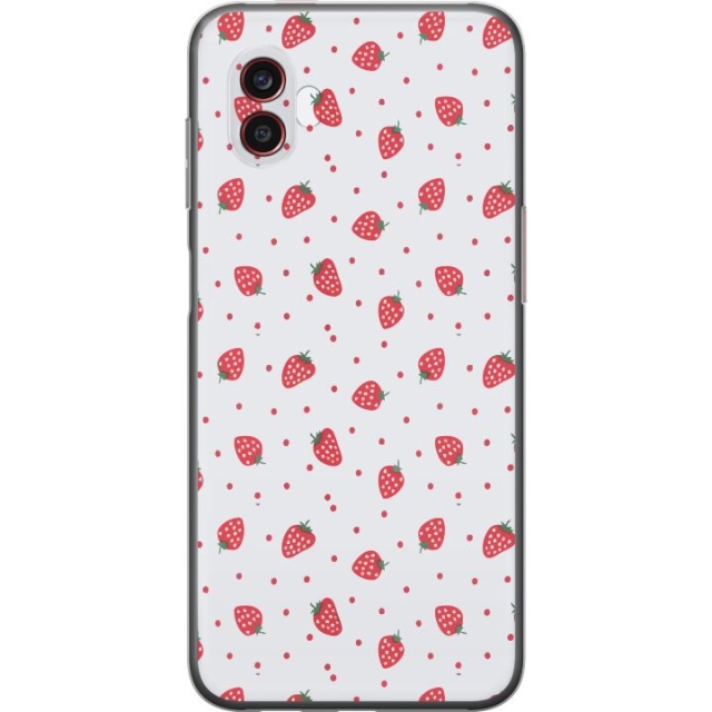 Mobile case for Samsung Galaxy Xcover6 Pro with Strawberries design