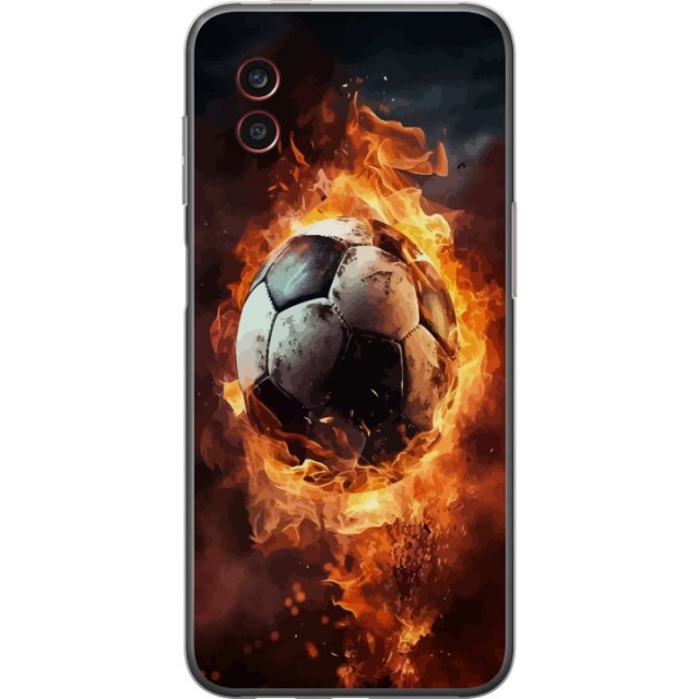 Mobile case for Samsung Galaxy Xcover6 Pro with Football design