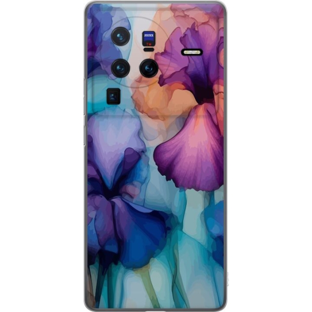 Mobile case for vivo X80 Pro with Magical flowers design