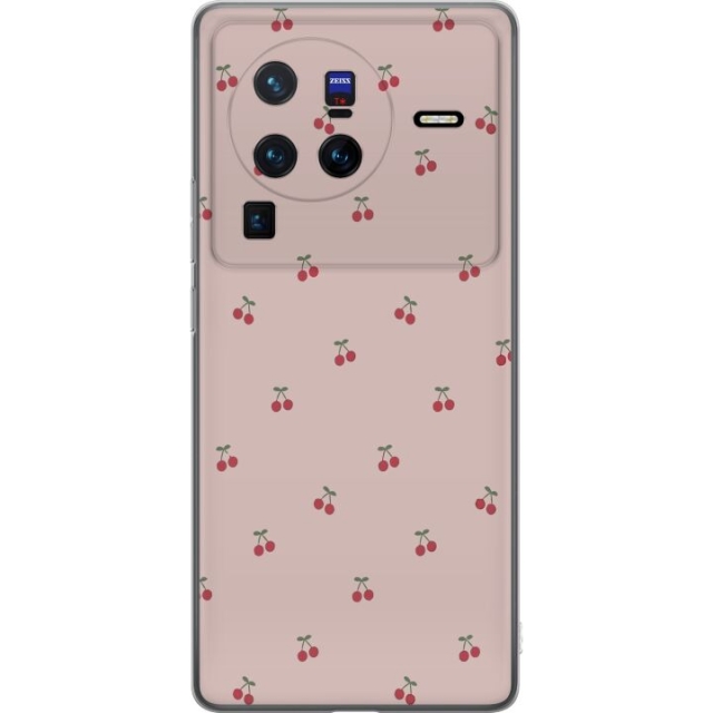Mobile case for vivo X80 Pro with Cherry design