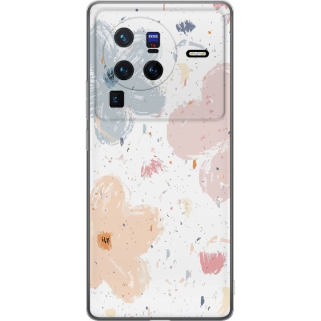 Mobile case for vivo X80 Pro with Flowers design
