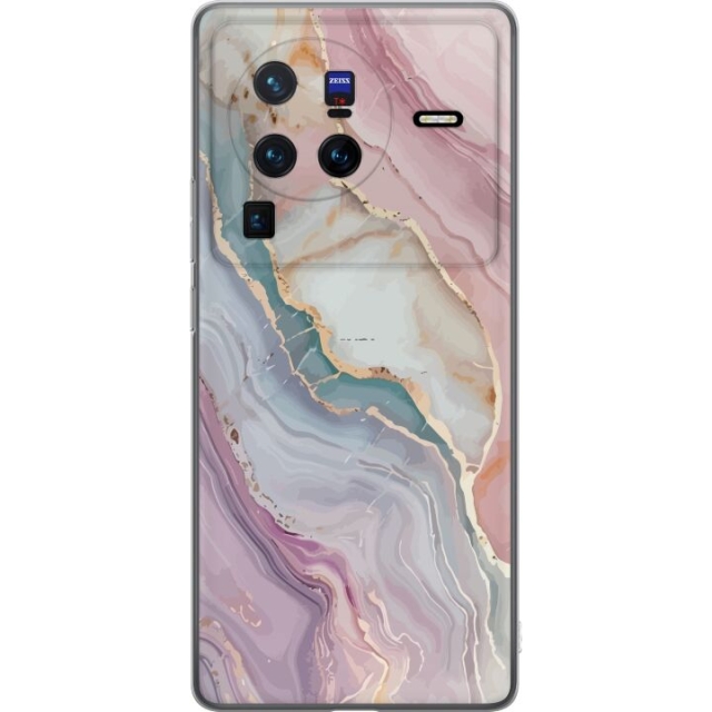 Mobile case for vivo X80 Pro with Marble design