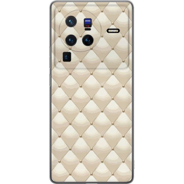 Mobile case for vivo X80 Pro with Gold shine design