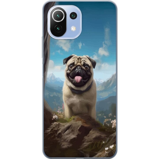 Mobile case for Xiaomi 11 Lite 5G NE with Happy Dog design