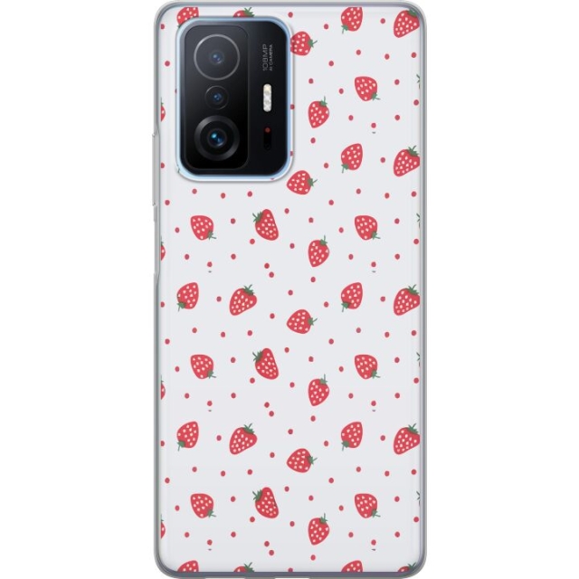 Mobile case for Xiaomi 11T Pro with Strawberries design