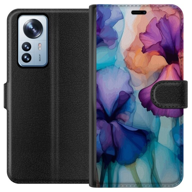 Wallet case for Xiaomi 12 Pro with Magical flowers design