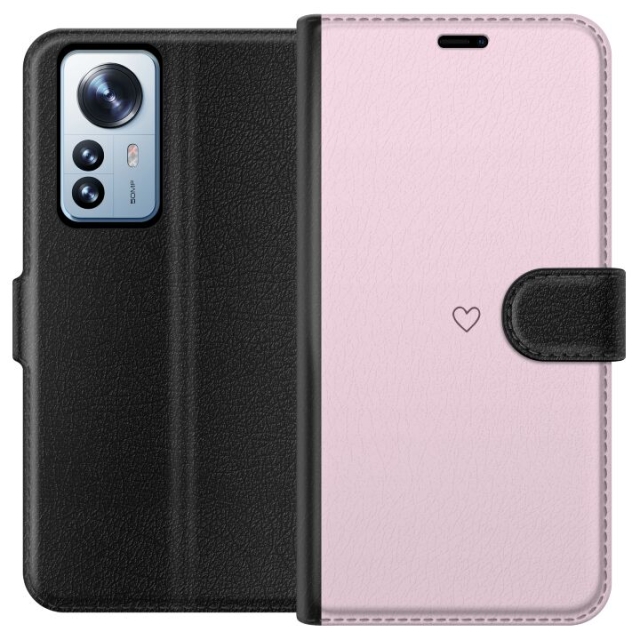 Wallet case for Xiaomi 12 Pro with Heart design