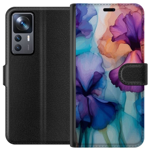 Wallet case for Xiaomi 12T with Magical flowers design