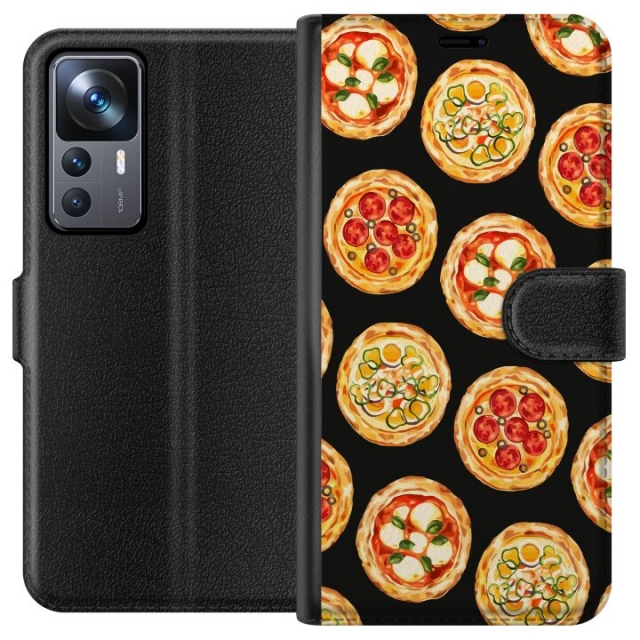 Wallet case for Xiaomi 12T Pro with Pizza design