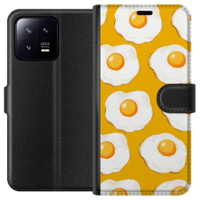 Wallet case for Xiaomi 13 with Fried egg design