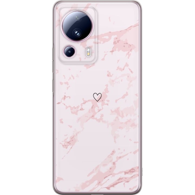 Mobile case for Xiaomi 13 Lite with Pink Heart design