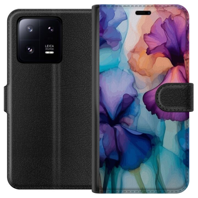 Wallet case for Xiaomi 13 Pro with Magical flowers design