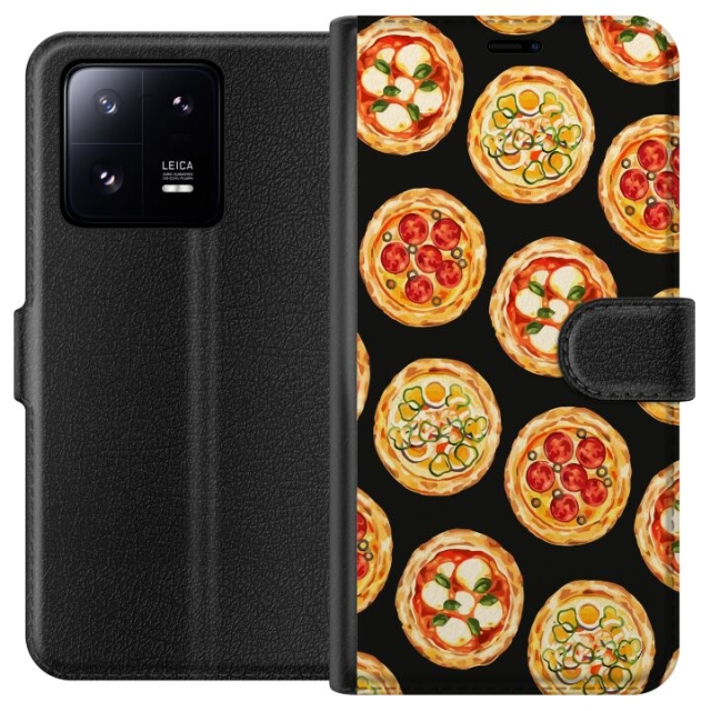Wallet case for Xiaomi 13 Pro with Pizza design