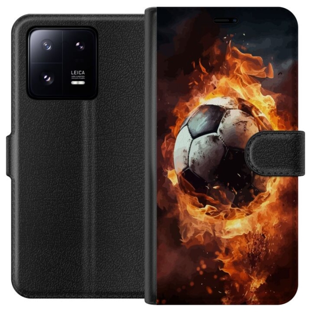 Wallet case for Xiaomi 13 Pro with Football design