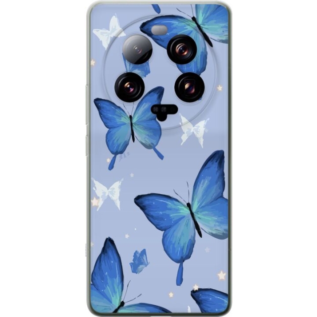 Mobile case for Xiaomi 13 Ultra with Blue butterflies design