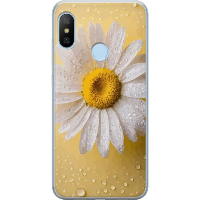 Mobile case for Xiaomi Mi A2 Lite with Porslinsblomma design