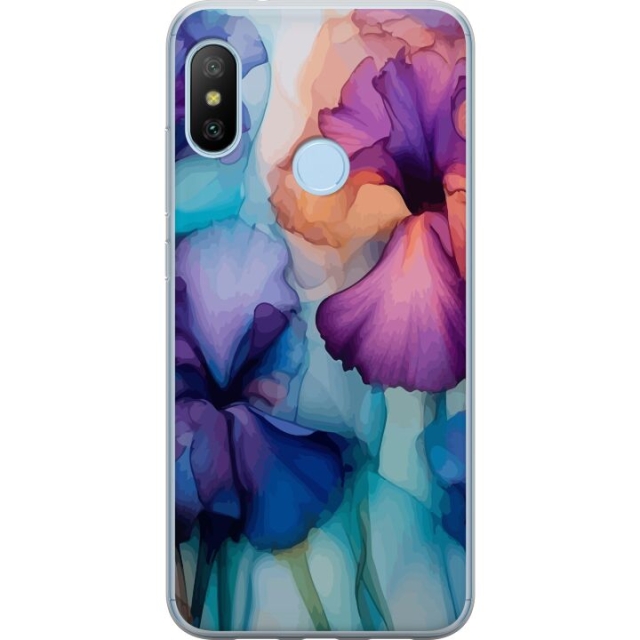 Mobile case for Xiaomi Mi A2 Lite with Magical flowers design