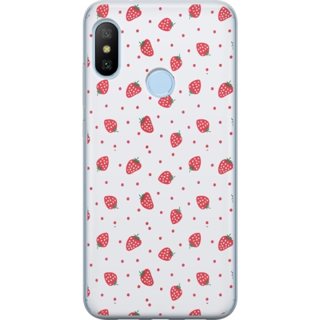 Mobile case for Xiaomi Mi A2 Lite with Strawberries design