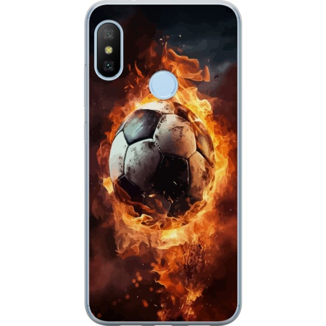 Mobile case for Xiaomi Mi A2 Lite with Football design