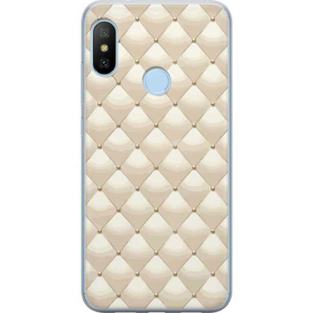 Mobile case for Xiaomi Mi A2 Lite with Gold shine design