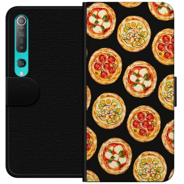 Wallet case for Xiaomi Mi 10 5G with Pizza design