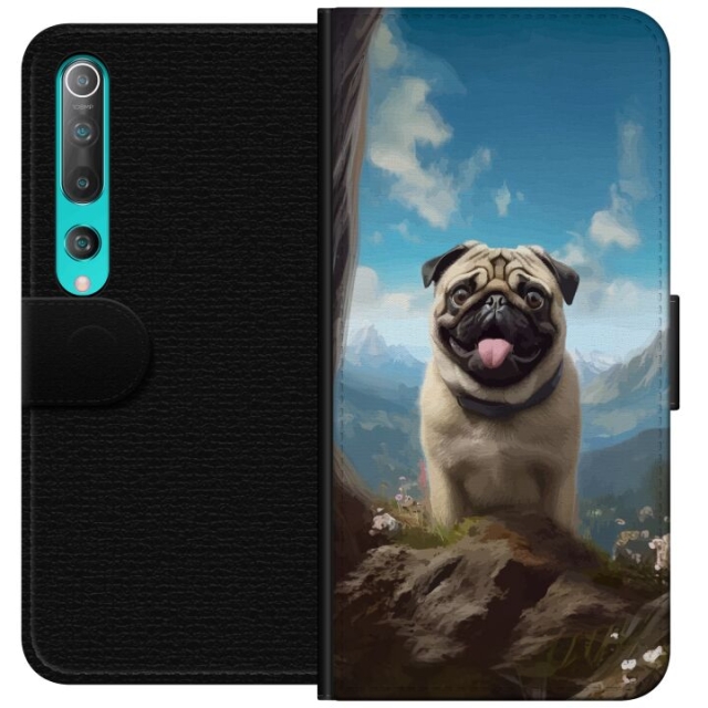 Wallet case for Xiaomi Mi 10 5G with Happy Dog design