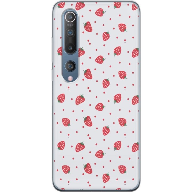Mobile case for Xiaomi Mi 10 5G with Strawberries design