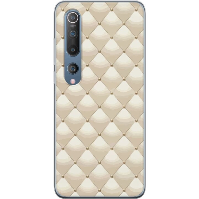Mobile case for Xiaomi Mi 10 5G with Gold shine design