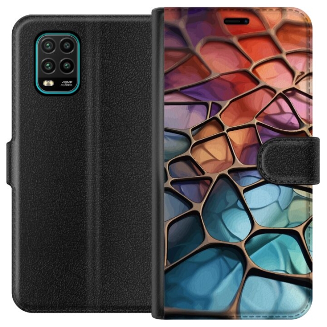 Wallet case for Xiaomi Mi 10 Lite 5G with Metallic pattern design
