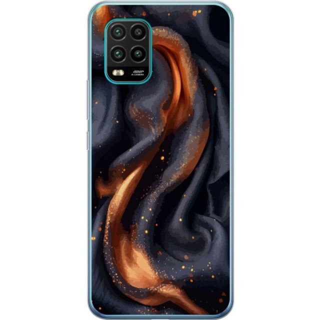 Mobile case for Xiaomi Mi 10 Lite 5G with Fiery silk design