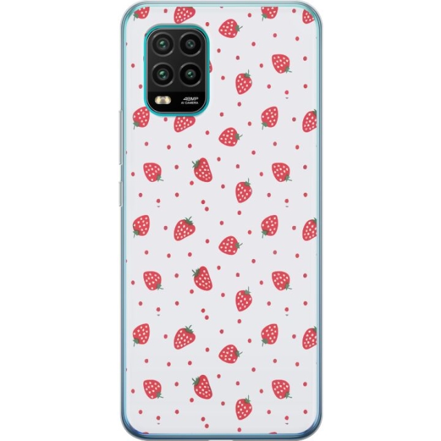 Mobile case for Xiaomi Mi 10 Lite 5G with Strawberries design