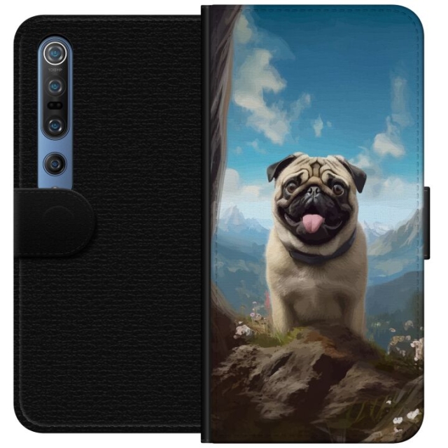 Wallet case for Xiaomi Mi 10 Pro 5G with Happy Dog design