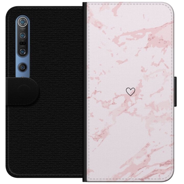 Wallet case for Xiaomi Mi 10 Pro 5G with Pink Heart design