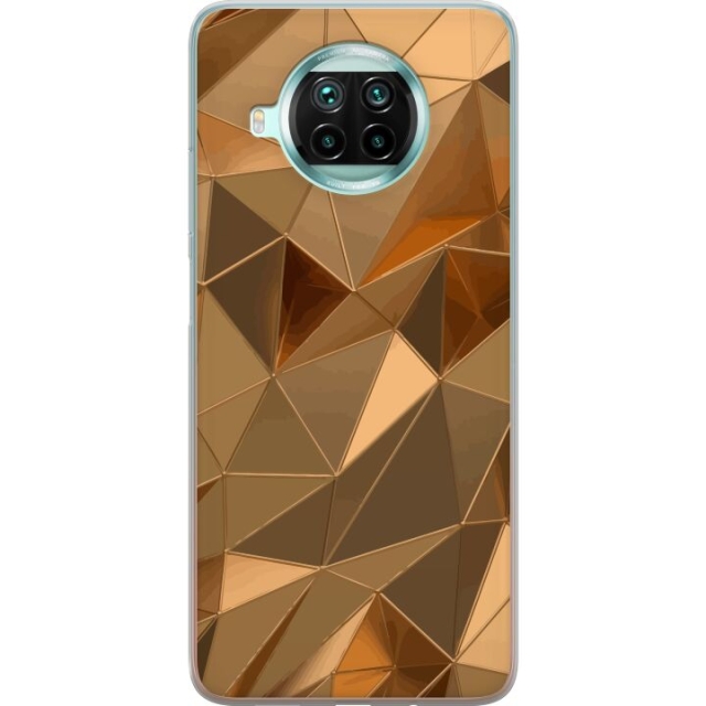 Mobile case for Xiaomi Mi 10T Lite 5G with 3D Gold design