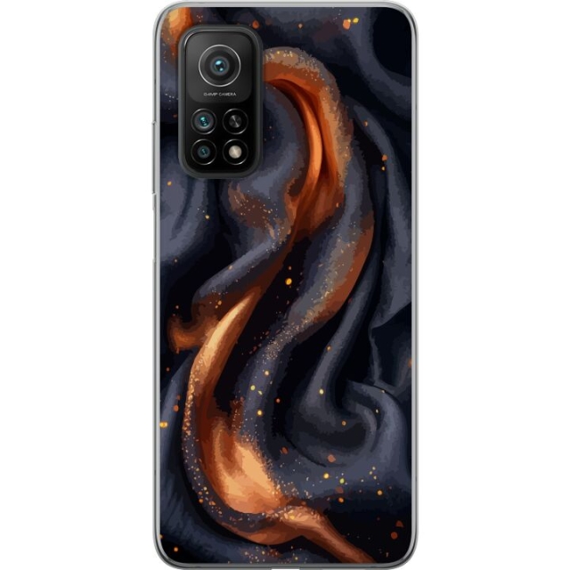 Mobile case for Xiaomi Mi 10T Pro 5G with Fiery silk design