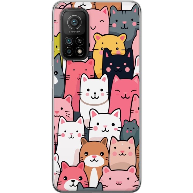 Mobile case for Xiaomi Mi 10T Pro 5G with Cat pattern design