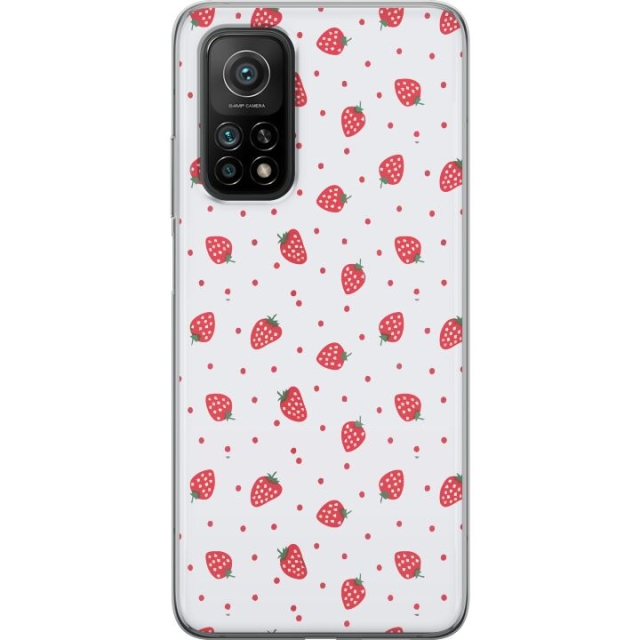 Mobile case for Xiaomi Mi 10T Pro 5G with Strawberries design