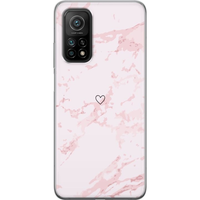 Mobile case for Xiaomi Mi 10T Pro 5G with Pink Heart design