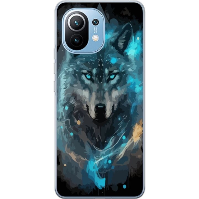 Mobile case for Xiaomi Mi 11 with Wolf design