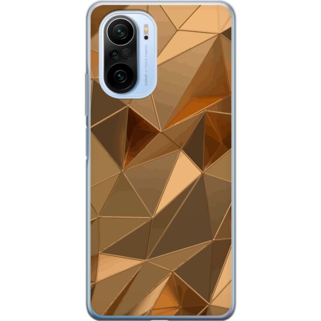 Mobile case for Xiaomi Mi 11i with 3D Gold design