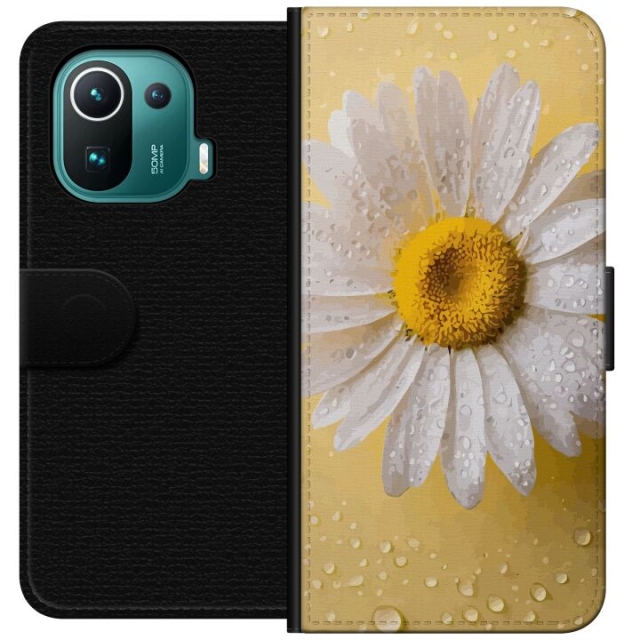 Wallet case for Xiaomi Mi 11 Pro with Porslinsblomma design