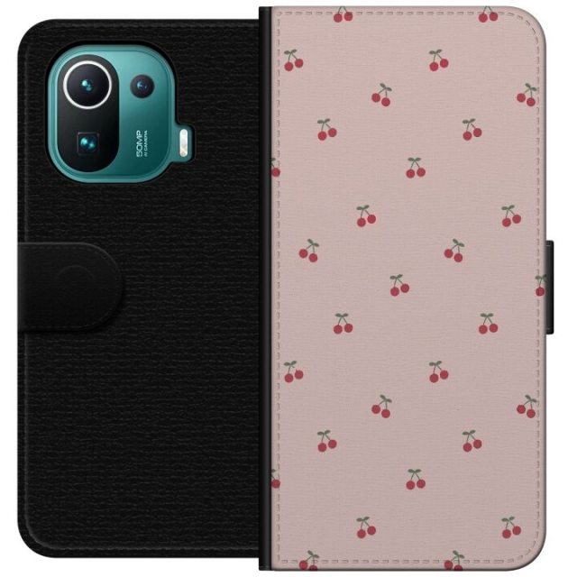 Wallet case for Xiaomi Mi 11 Pro with Cherry design