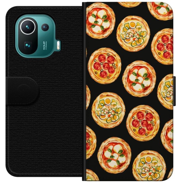 Wallet case for Xiaomi Mi 11 Pro with Pizza design