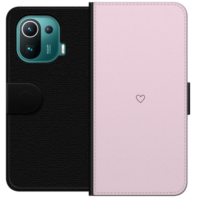 Wallet case for Xiaomi Mi 11 Pro with Heart design