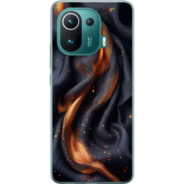 Mobile case for Xiaomi Mi 11 Pro with Fiery silk design