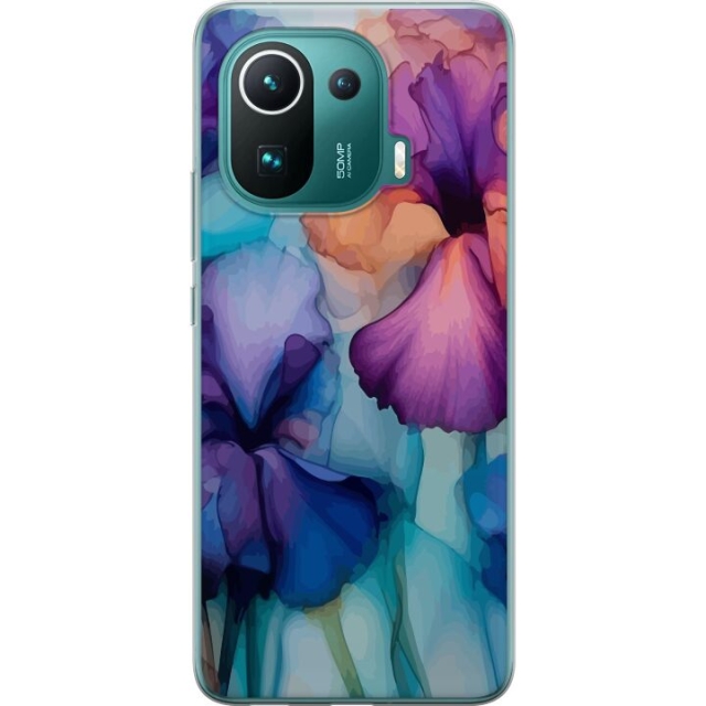 Mobile case for Xiaomi Mi 11 Pro with Magical flowers design
