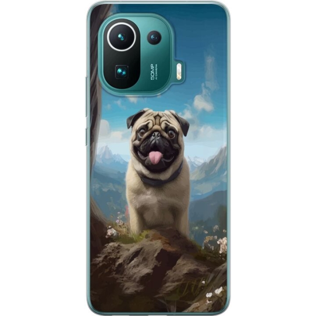 Mobile case for Xiaomi Mi 11 Pro with Happy Dog design