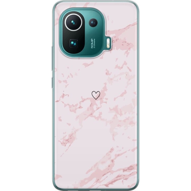 Mobile case for Xiaomi Mi 11 Pro with Pink Heart design